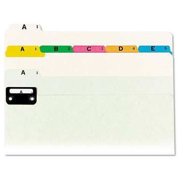 Smead® Alphabetic Top Tab Indexed File Guide Set, 1-5-cut Top Tab, A To Z, 8.5 X 11, Green, 25-set freeshipping - TVN Wholesale